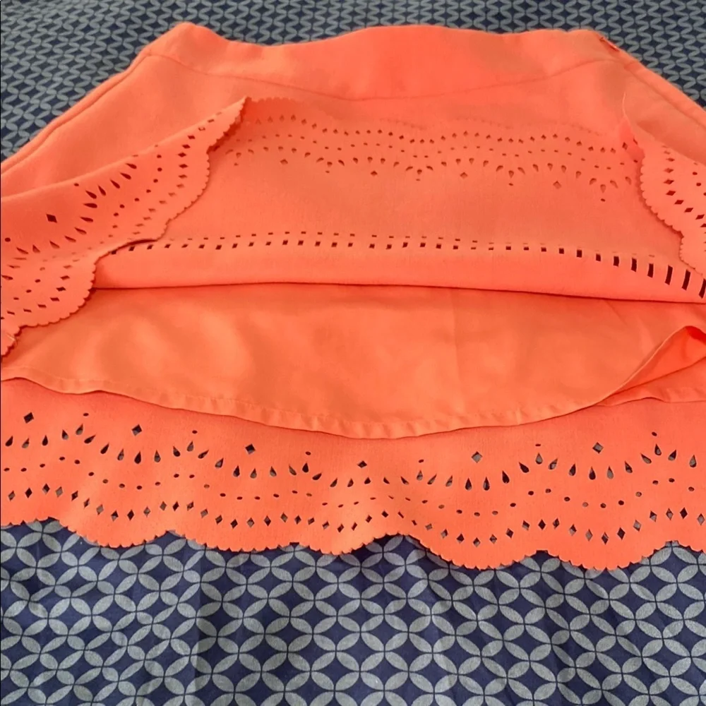 LOFT Pink Embellished A-Line Mini Skirt Resort Wear
